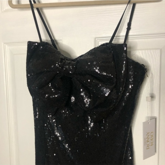 🥳NYE🥳Torn by Ronny Kobo Lindsay Bow Sequin Dress - Picture 5 of 15